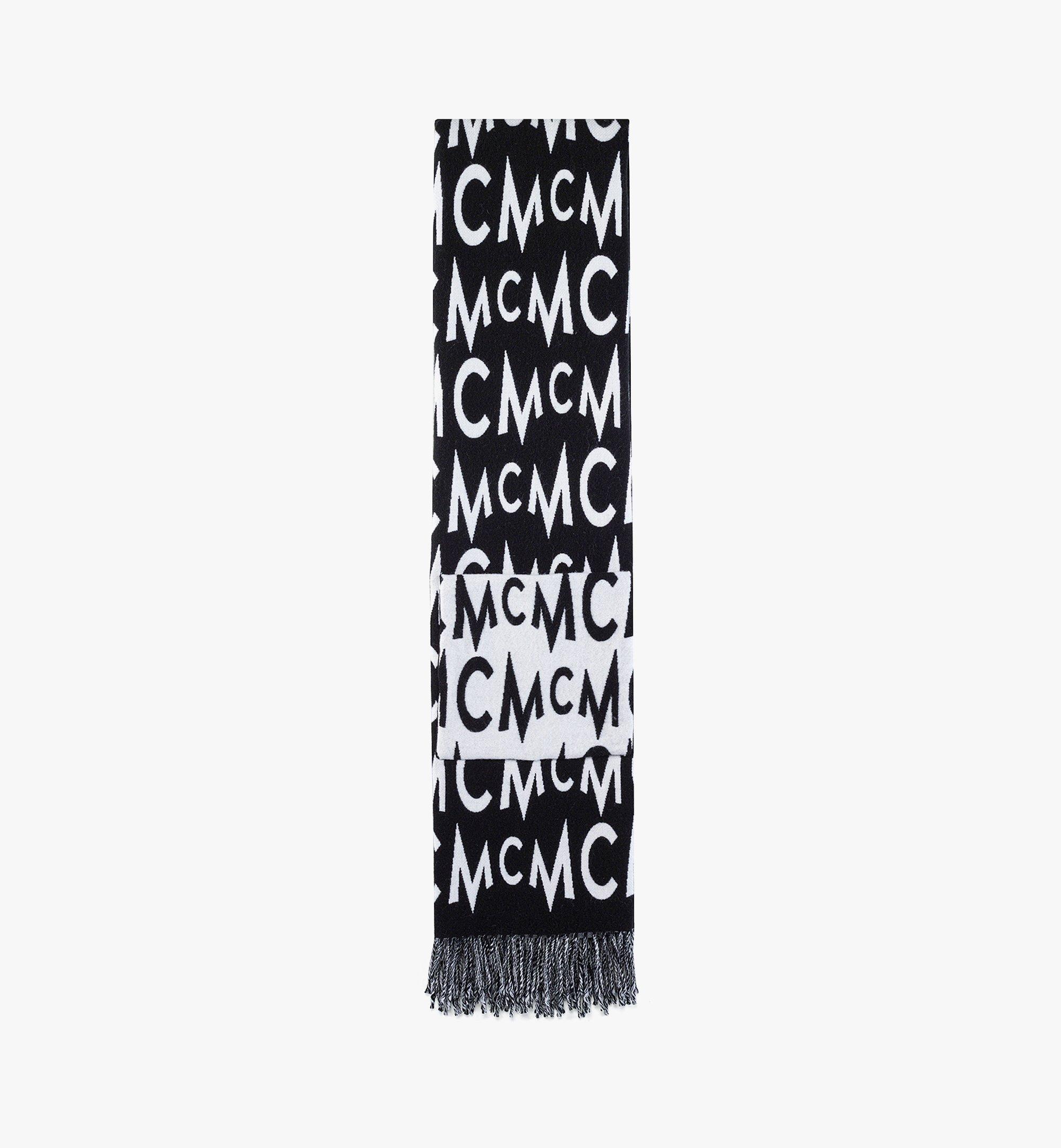 Étole à logo en jacquard de laine 1